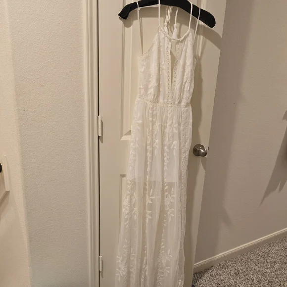 Honey Punch White Sheer Lace Maxi Dress - 💥Host Pick - Picture 3 of 4